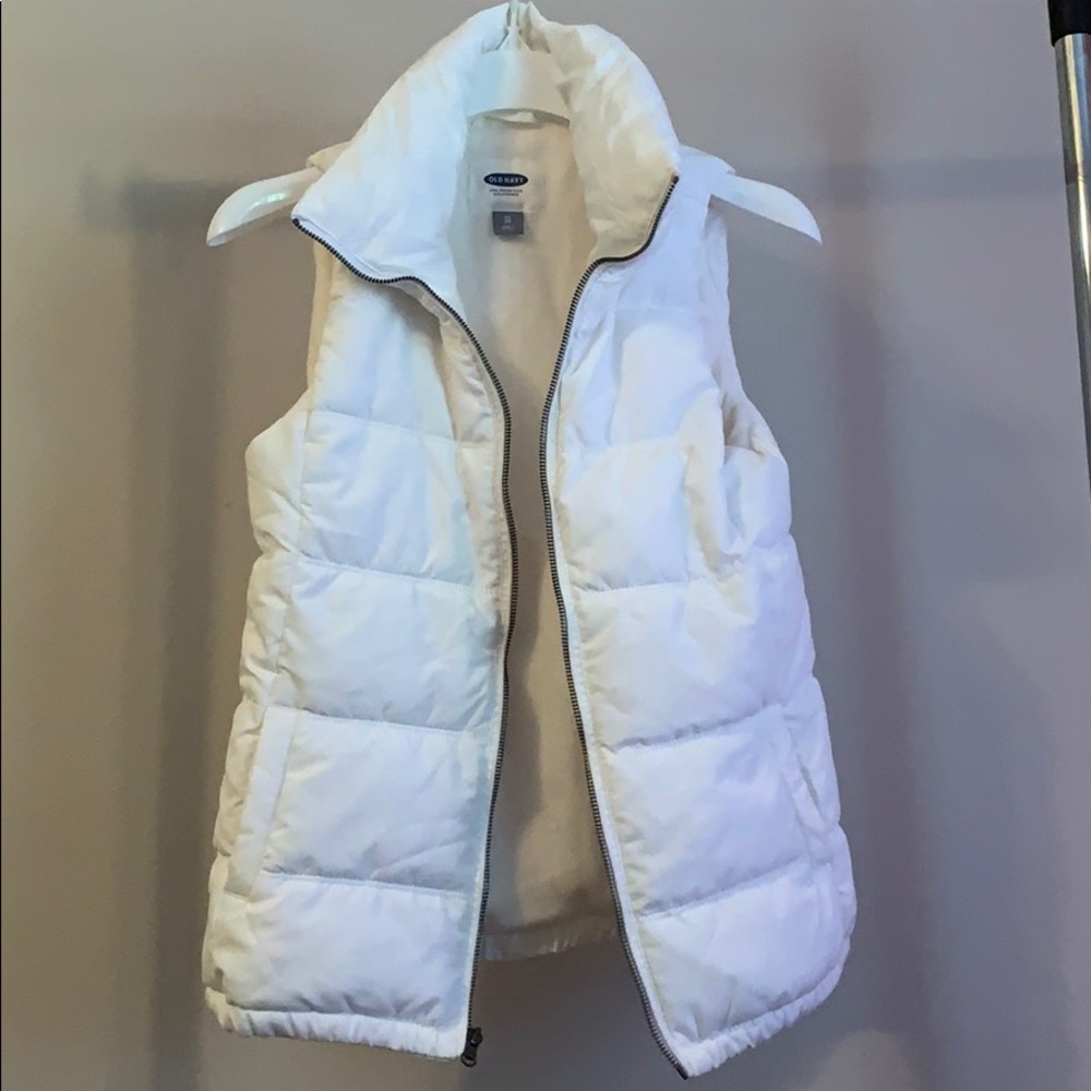 White Puffer Vest